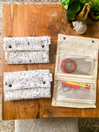 Bag (etui) voor vaste rondbreinaalden  / Cornflower