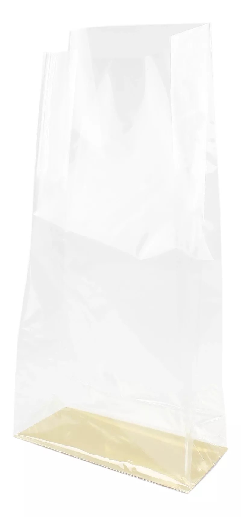 Plastic blokbodemzakje incl. gouden bodem | Maat XL - 5 stuks