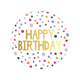 Happy birthday | Dots - 10 stuks