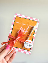 JillzBeads | Juf kadootje met potlood | Kant en klaar