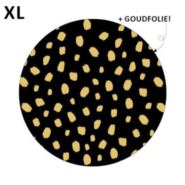 Dots | XL | Zwart / goud - 10 stuks