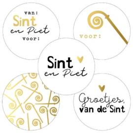 Sinterklaas | Assorti goudfolie - 10 stuks