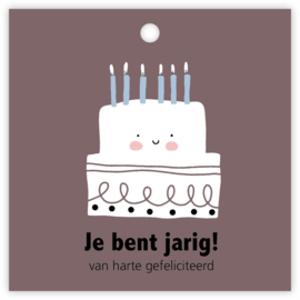 Mini kaart | Je bent jarig! Van harte gefeliciteerd