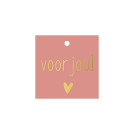 Cadeaulabel | Voor jou! - 5 stuks