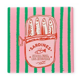 Tegeltje | Sardines - Small fish, big attitude