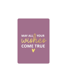 Mini kaart | May all your wishes come true