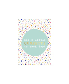 Mini kaart | Add a little confetti to each day