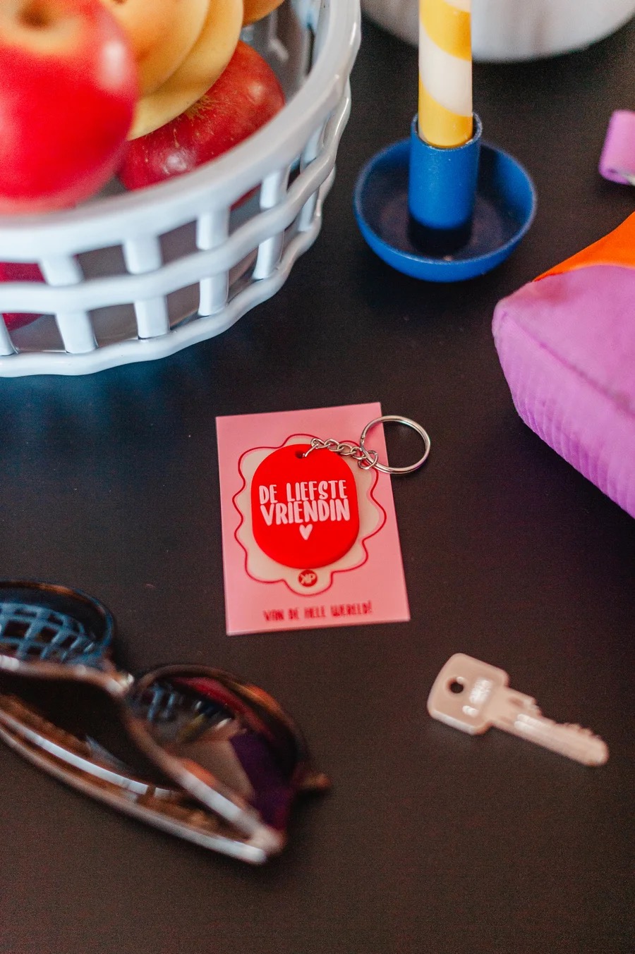 Sleutelhanger | De liefste vriendin | Van de hele wereld!