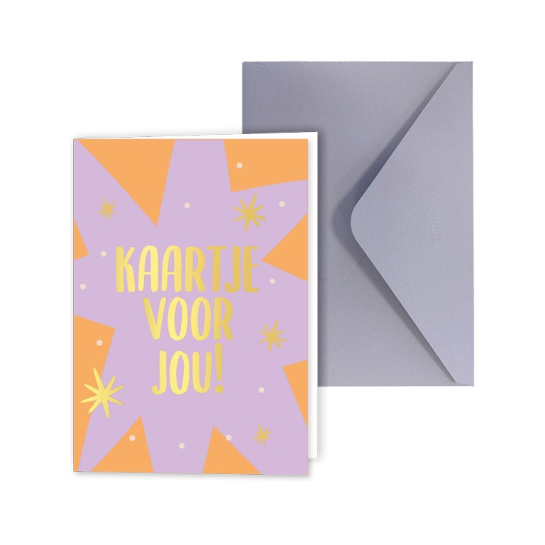 Kaart met envelop | Kaartje voor jou!