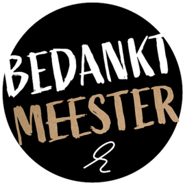 Stickers | Bedankt meester - 10 stuks