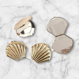 Spiegeltje | Schelp | Goud