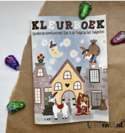 Kleurboek | Sint en de Pietjes 