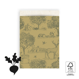 Cadeauzakjes | Vintage dieren - 10 stuks