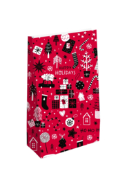 Blokbodem zakjes | Cozy Christmas | M - 5 stuks
