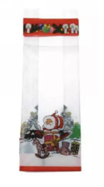 Blokbodem zakjes | Cellofaan | Kerst - 5 stuks