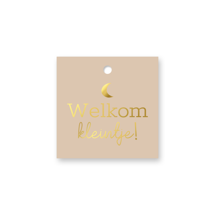 Cadeaulabel |  Welkom kleintje! - 5 stuks