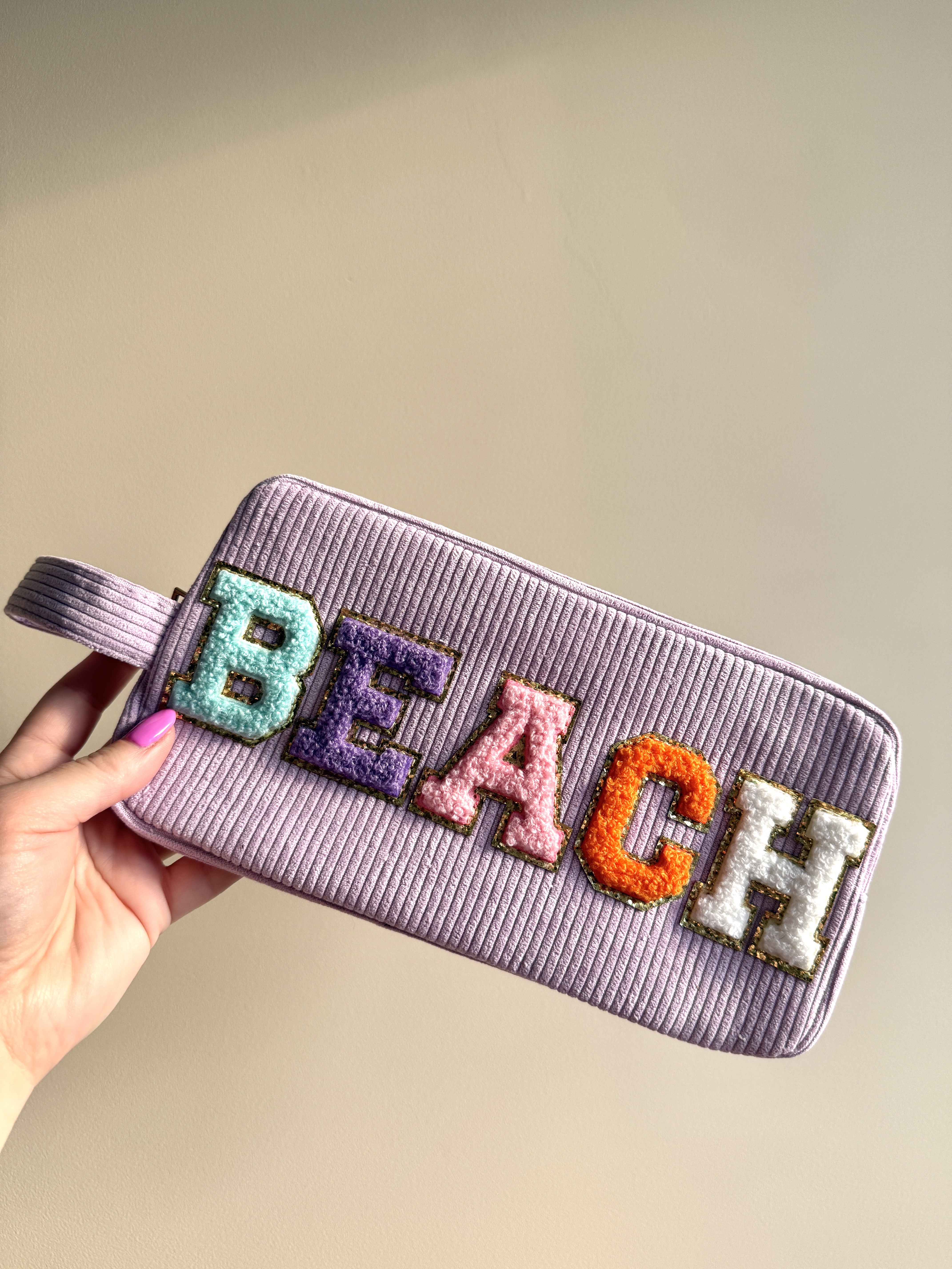Make-up tas | Beach | Lila