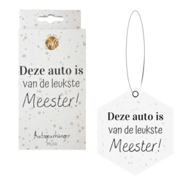 Auto geurhanger | Meester