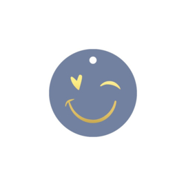 Cadeaulabel | Smiley  - 5 stuks