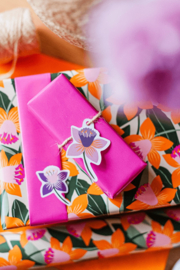 Cadeaulabels | Bloemen - 5 stuks