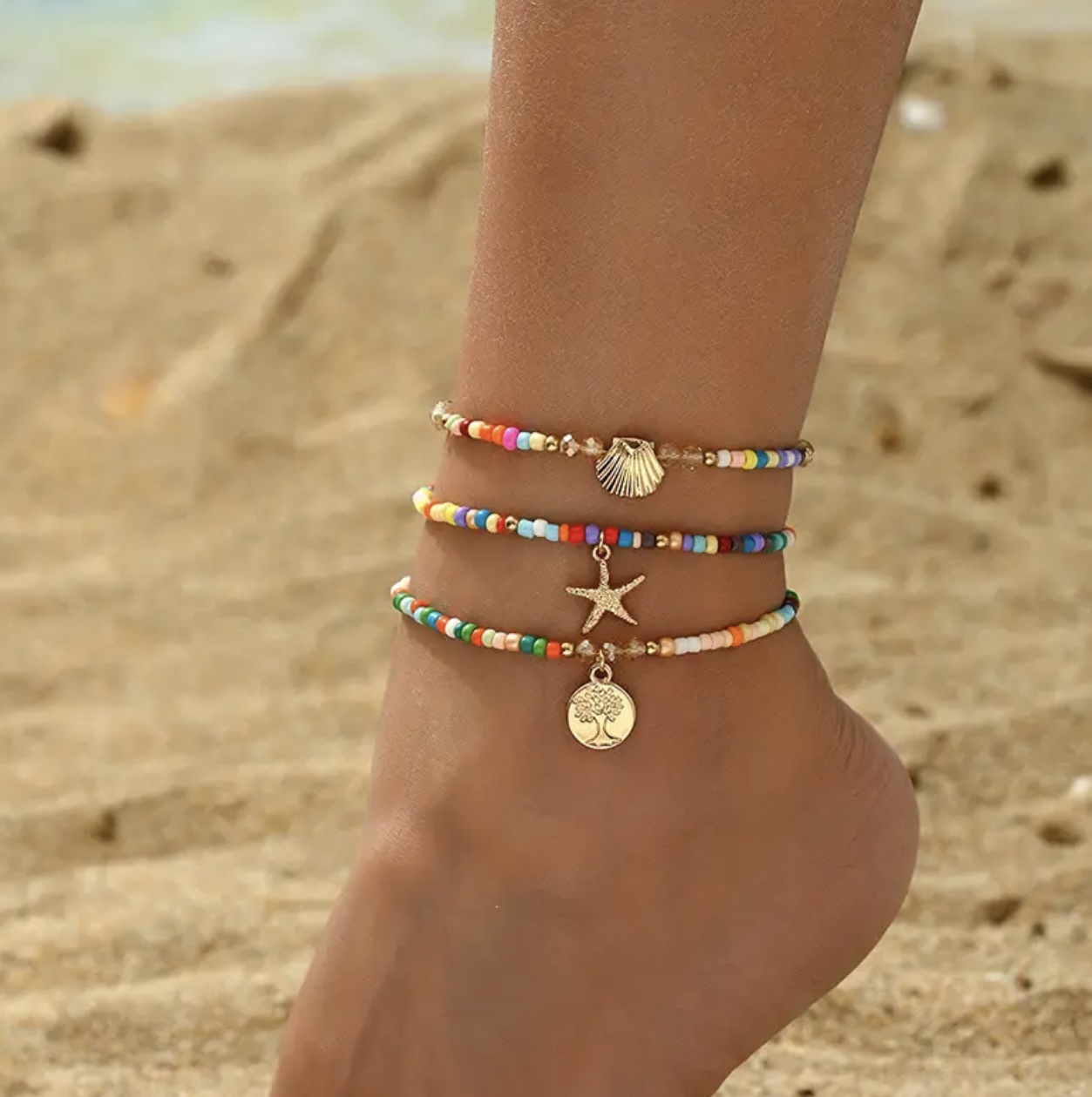 Enkelbandjes | Set | Beach