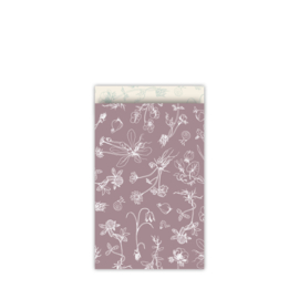 Cadeauzakjes | Solid ground | Mauve - 5 stuks