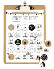 Sinterklaas aftelkalender inclusief clipboard