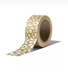 Washi tape | Bloemen | Goud