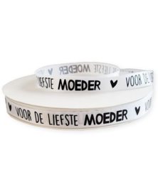 Satijnlint | Voor de liefste moeder - 6 meter