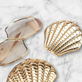 Spiegeltje | Schelp | Goud