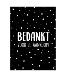 Kaart | Bedankt voor je aankoop!