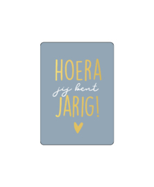 Mini kaart | Hoera jij bent jarig!