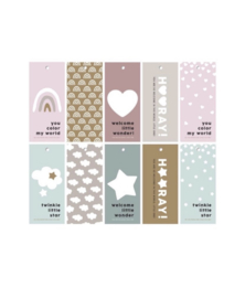 Cadeaulabel | Baby mix - 5 stuks