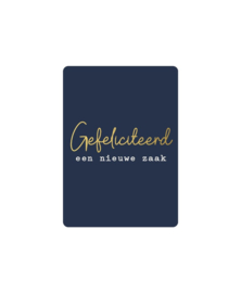 Mini kaart | Gefeliciteerd een nieuwe zaak