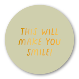This will make you smile! | Goudfolie - 12 stuks