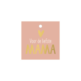 Cadeaulabel | Voor de liefste mama - 5 stuks