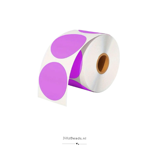 Traktatie sticker | Afscheid met naam | Sierlijk - 10 stuks