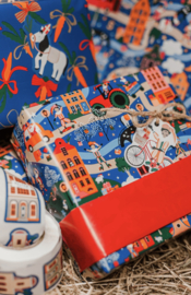 Inpakpapier | Sinterklaas dorp - 3 meter