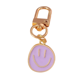 Smiley sleutelhanger | Lila