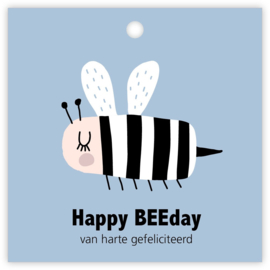 Mini kaart | Happy BEEday van harte gefeliciteerd