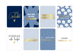 Mini kaarten set - 8 stuks