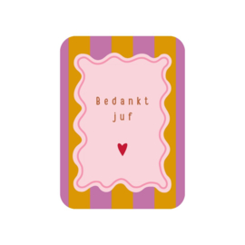 JillzBeads kaart | Bedankt juf