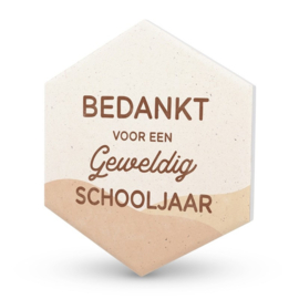 Keramieken onderzetter | Bedankt voor een geweldig schooljaar