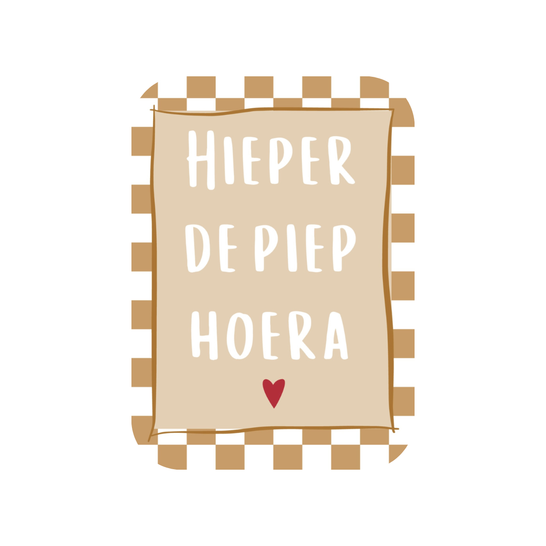 JillzBeads kaart | Hieper de piep hoera