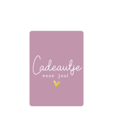 Mini kaart | Cadeautje voor jou!