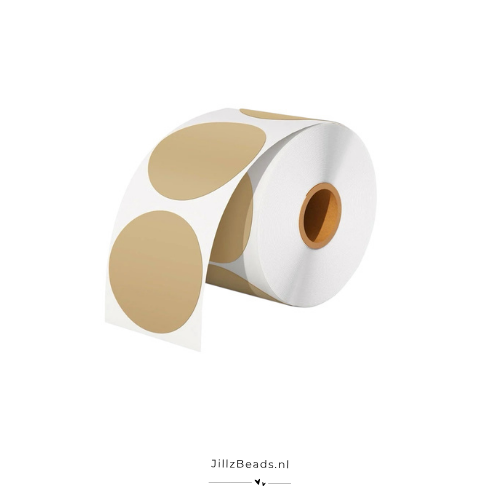 Traktatie sticker | Afscheid met naam | Sierlijk - 10 stuks