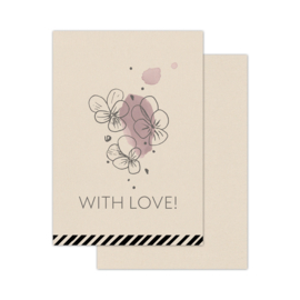 Mini kaart | Kraft | With love!