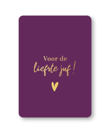 Kaart | Voor de liefste juf!