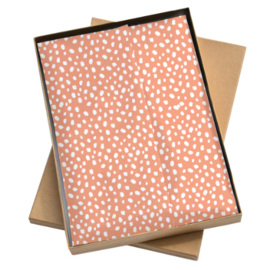 Vloeipapier | Dots | Oudroze - 5 stuks