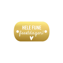 Cadeaulabel | Hele fijne feestdagen! - 5 stuks